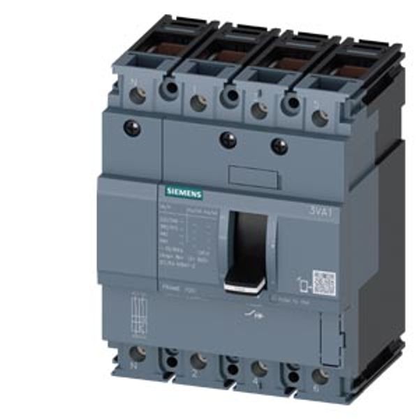 Circuit breaker 3VA1 IEC frame 100 breaking capacity class N Icu=25 kA @ 415 V image 1