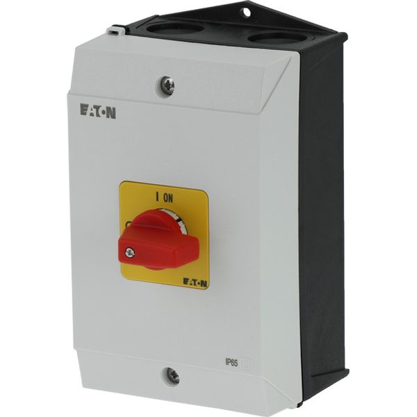 On-Off switch, P1, 3 pole, 40 A, Emergency-Stop function, surface mounting image 3