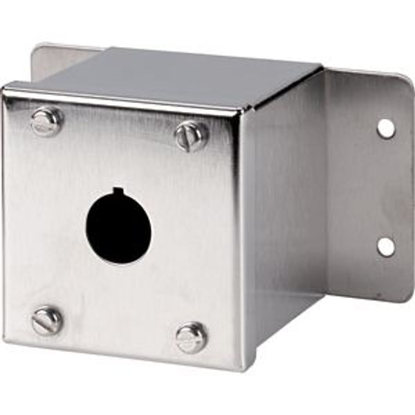 Surface mounting enclosure, stainless steel, 1 mounting location image 2