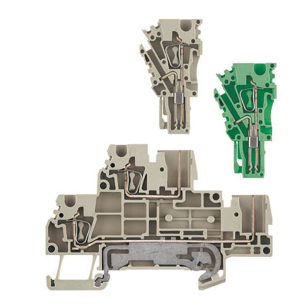 Multi-tier modular terminal, Tension-clamp connection, 2.5 mm², 500 V, image 3