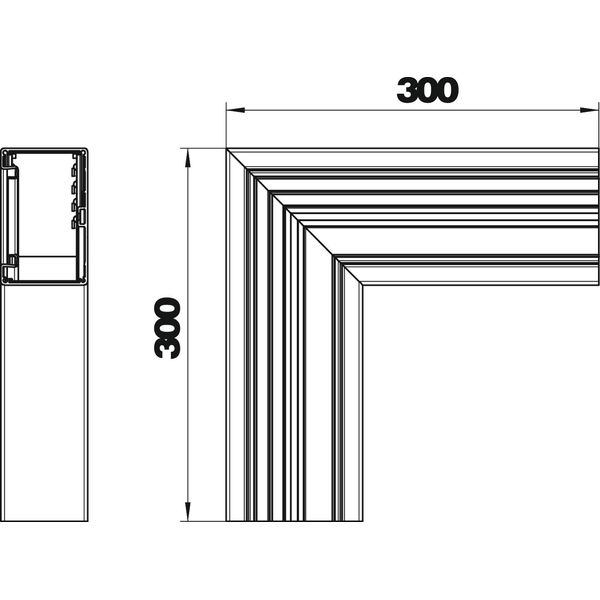 GA-SF70110EL Flat angle symmetrical 70x110x300 image 2