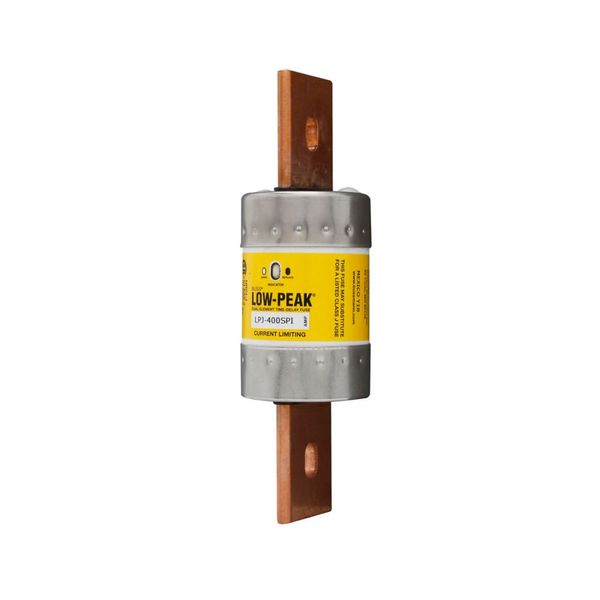 Eaton Bussmann Series LPJ Fuse,LPJ Low Peak,Current-limiting,time delay,350 A,600 Vac,300 Vdc,300000 A at 600 Vac,100 kAIC Vdc,Class J,10s at 500% response time,Dual element,Bolted blade end X bolted blade end connection,2.11 in dia. image 10