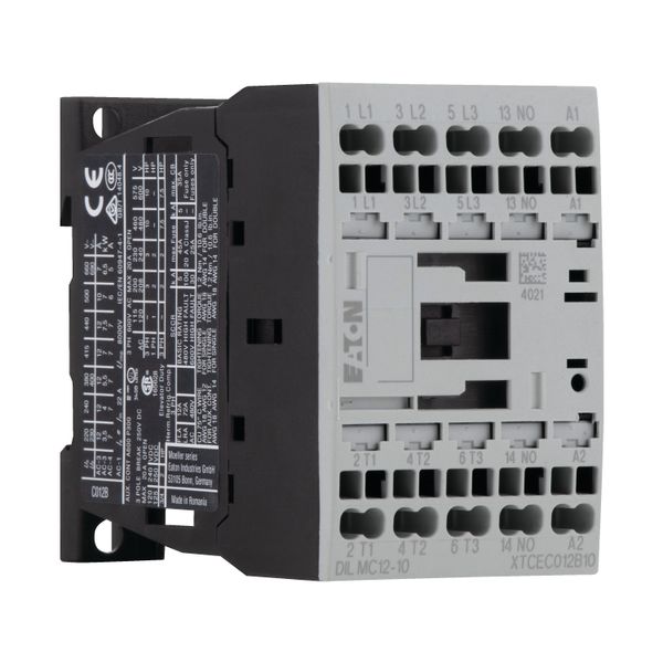 Contactor, 3 pole, 380 V 400 V 5.5 kW, 1 N/O, 24 V 50/60 Hz, AC operation, Spring-loaded terminals image 17