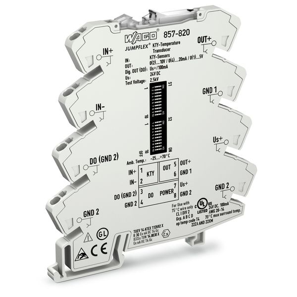 Temperature signal conditioner for KTY sensors Current and voltage out image 1