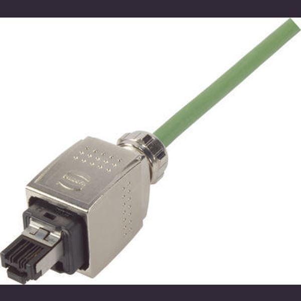 Han PP metal V14 RJ45 Cat5 plug 4p IDC image 1