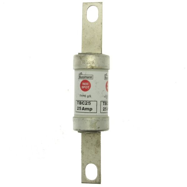 Fuse-link, low voltage, 25 A, AC 660 V, DC 460 V, BS88, 27 x 129 mm, gL/gG, BS image 1