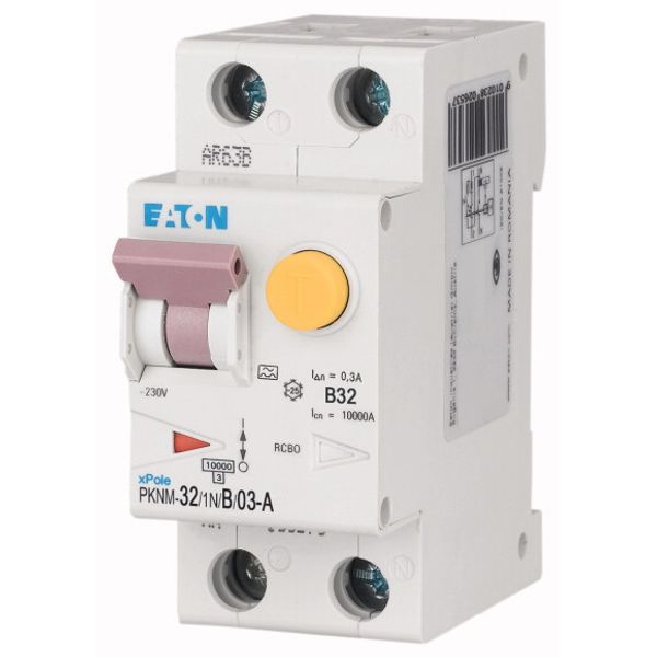 RCD/MCB combination, 32 A, 300 mA, MCB trip characteristic: B, 1p+N, RCD trip characteristic: A image 3