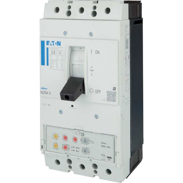 NZM3 PXR20 circuit breaker, 630A, 3p, screw terminal, earth-fault protection image 13