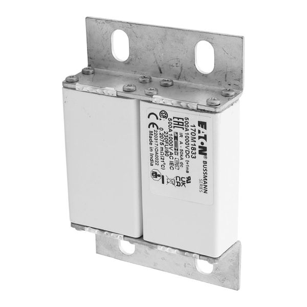 Fuse-link, high speed, 500 A, DC 1000 V, size 230, 24 x 78 x 115 mm, aR, IEC image 10