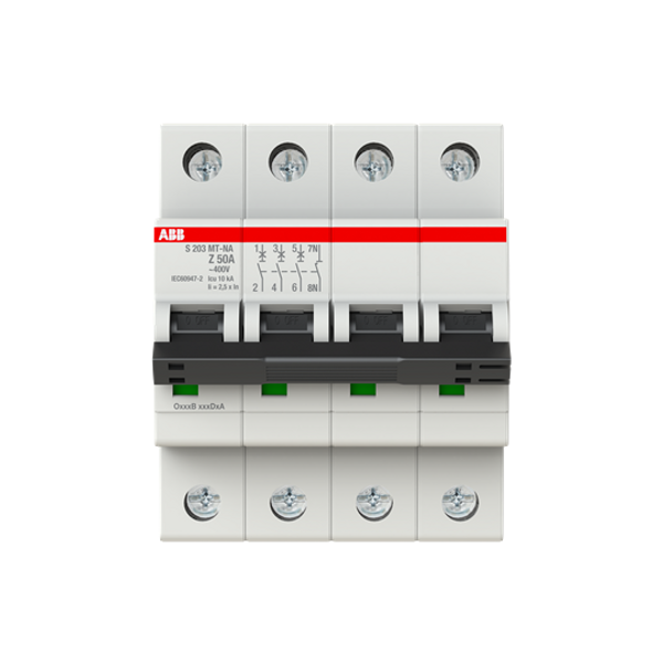 S203MT-Z50NA Miniature Circuit Breakers MCBs - 3+NP - Z - 50 A image 5