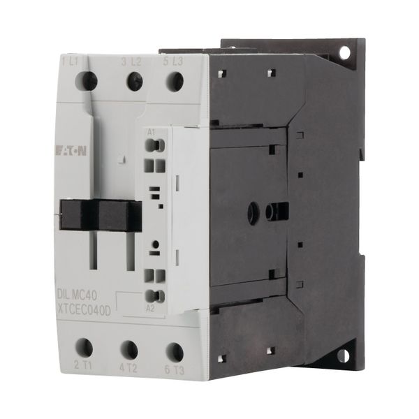 Contactor, 3 pole, 380 V 400 V 18.5 kW, RDC 24: 24 - 27 V DC, DC operation, Spring-loaded terminals image 10