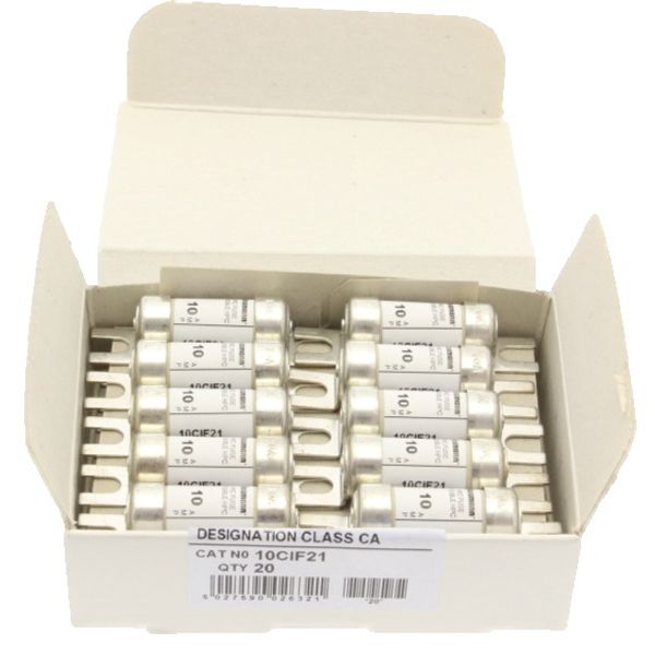 Fuse-link, LV, 10 A, AC 600 V, DC 250 V, HRCI-CA, 14 x 55 mm, CSA image 1