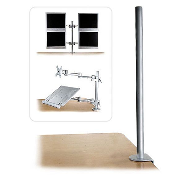 Desk Clamp Pole, 700mm Modular, space saving mounting system for notebooks & monitors! image 1