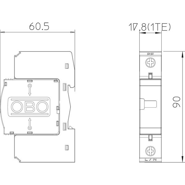 V25-B+C 1-280 CombiController V25 single pole version 280V image 2