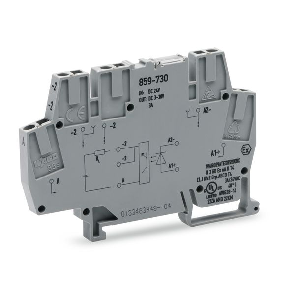 859-730 Optocoupler module; Nominal input voltage: 24 VDC; Output voltage range: 3 … 30 VDC image 1