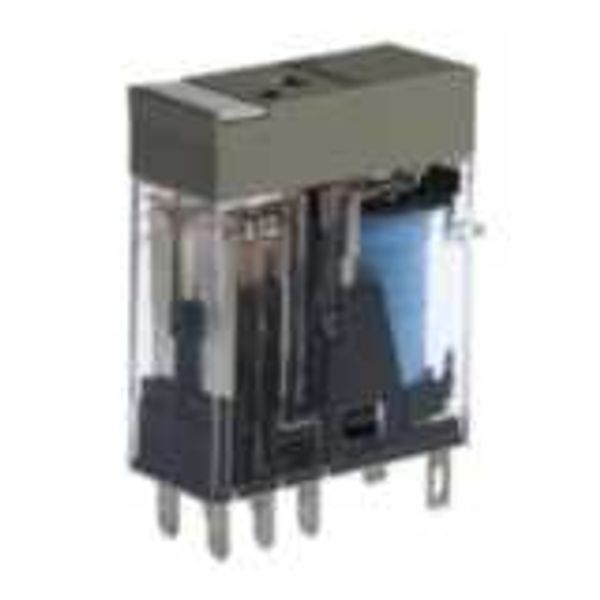 Relay, plug-in, DPDT, 5 A, mech. & LED indicator, 6 VDC image 3