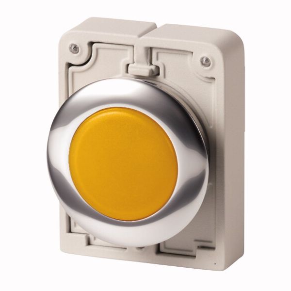 Indicator light, RMQ-Titan, Flat, yellow, Metal bezel image 1
