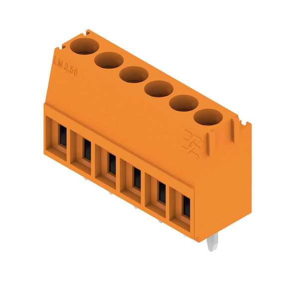 PCB terminal, 3.50 mm, Number of poles: 6, Conductor outlet direction: image 2