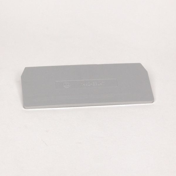 Allen-Bradley 1492-EBL4T End Barrier, For Spring Clamp Type TB, 2 x 34.85 x 84mm (0.08 x 1.37 x3.31 in), Gray, for Use With 1492-L4T, LG4T image 1