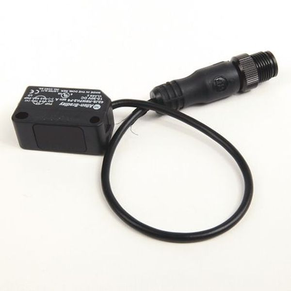 Allen-Bradley, 42JS-R9MPA2-F4, PHOTOSWITCH Photoelectric Sensor, VisiSight, Transmitted Beam Receiver, DC - 2 Complementary LO/DO Outputs, Source (PNP), 4-pin DC Micro QD on 152mm (6in) pigtail image 1