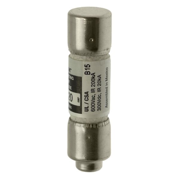 Fuse-link, LV, 20 A, AC 600 V, 10 x 38 mm, 13⁄32 x 1-1⁄2 inch, CC, UL, time-delay, rejection-type image 7