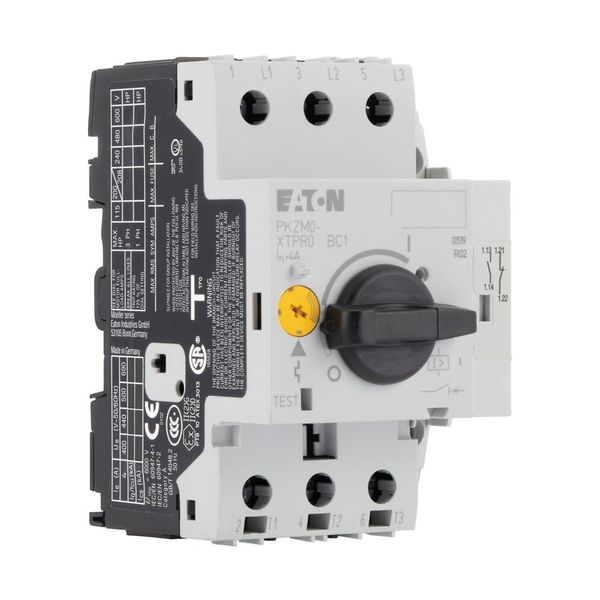 Motor-protective circuit-breaker, 3p+1N/O+1N/C, Ir=6.3-10A, screw conn image 16