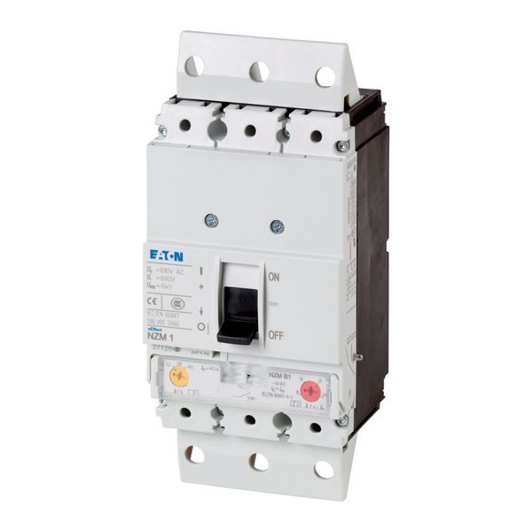 Circuit breaker 3-pole 40A, system/cable protection, withdrawable unit image 8