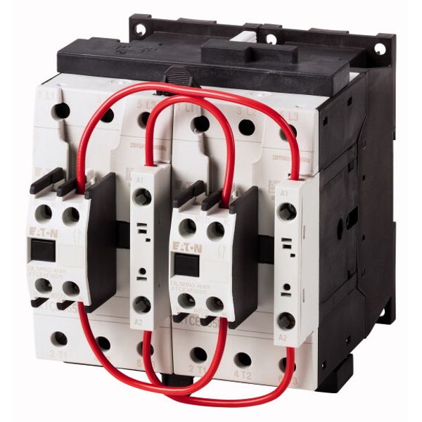 Reversing contactor combination, 380 V 400 V: 22 kW, 110 V 50 Hz, 120 V 60 Hz, AC operation image 1