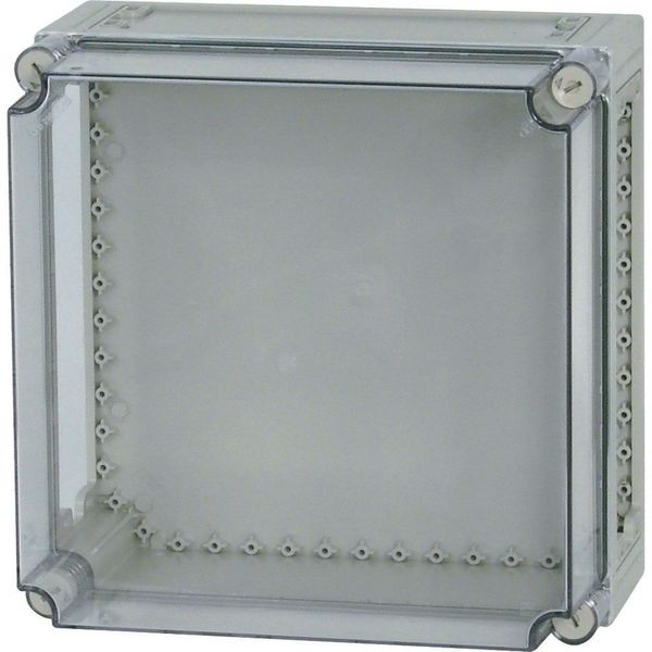 Insulated enclosure, top+bottom open, HxWxD=375x375x225mm image 3