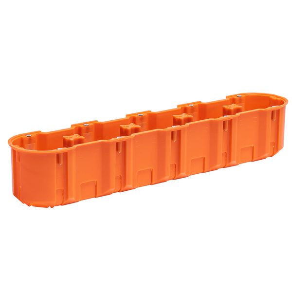 Flush mounted junction box M5x60DF MULTIWALL SLIM orange image 2