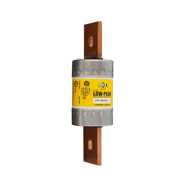 Eaton Bussmann Series LPJ Fuse,LPJ Low Peak,Current-limiting,time delay,350 A,600 Vac,300 Vdc,300000 A at 600 Vac,100 kAIC Vdc,Class J,10s at 500% response time,Dual element,Bolted blade end X bolted blade end connection,2.11 in dia. image 4