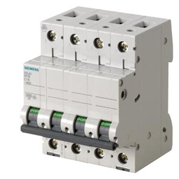 Miniature circuit breaker 400 V 6kA, 4-pole C, 16A Version Italy image 1