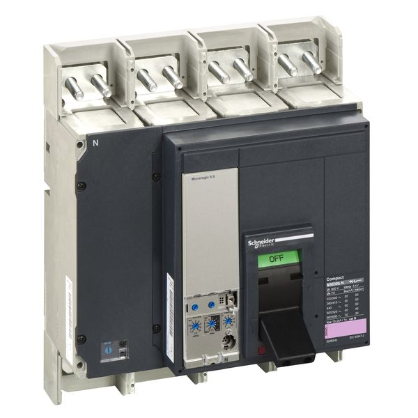 circuit breaker ComPact NS630bN, 50 kA at 415 VAC, Micrologic 5.0 trip unit, 630 A, fixed,4 poles 4d image 2