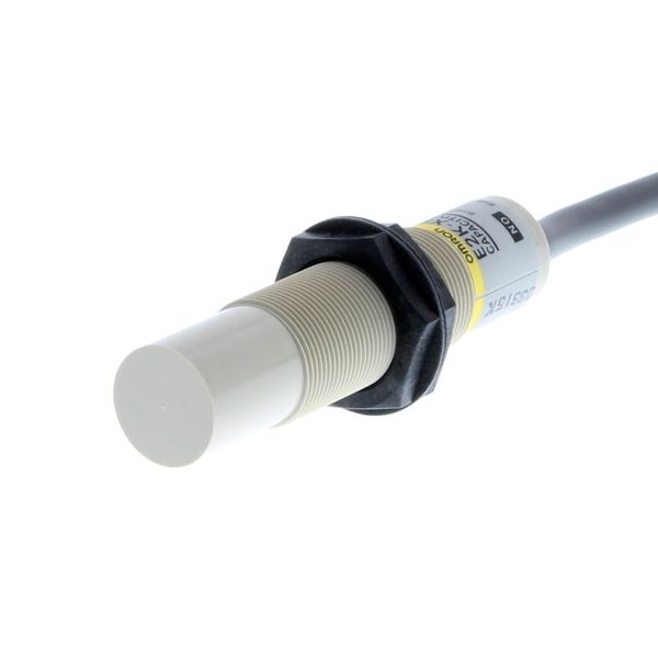 Proximity sensor, capacitive, M18, unshielded, 8 mm, AC, 2-wire, NO, 5 E2KX1042C image 1