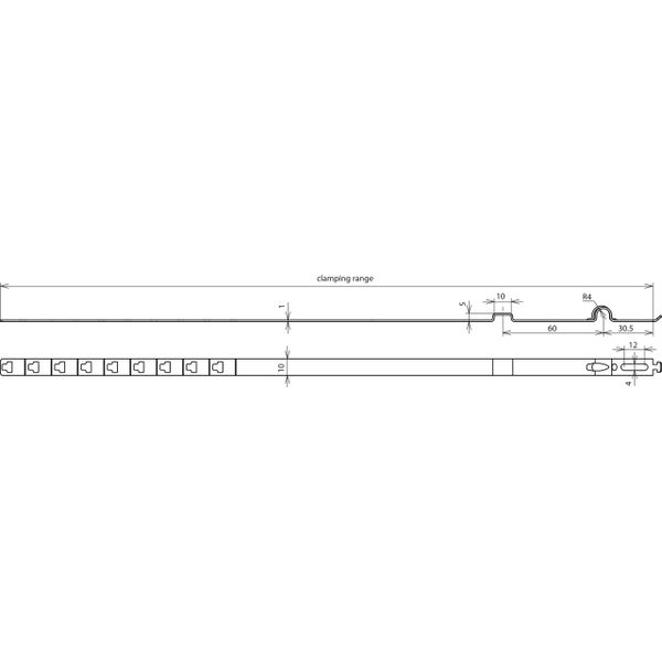 Conductor holder for Rd 8mm  Cu for downpipes D 100mm image 2