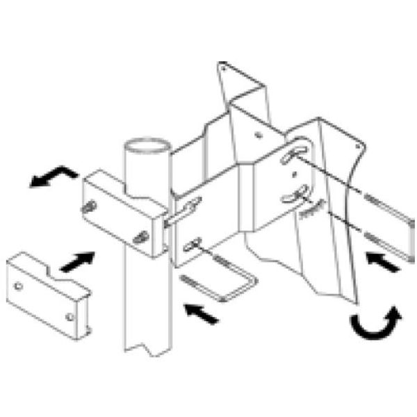 SAT Antenna  80/75cm,Steel,39dB,foldable feed-arm,anthracite image 2