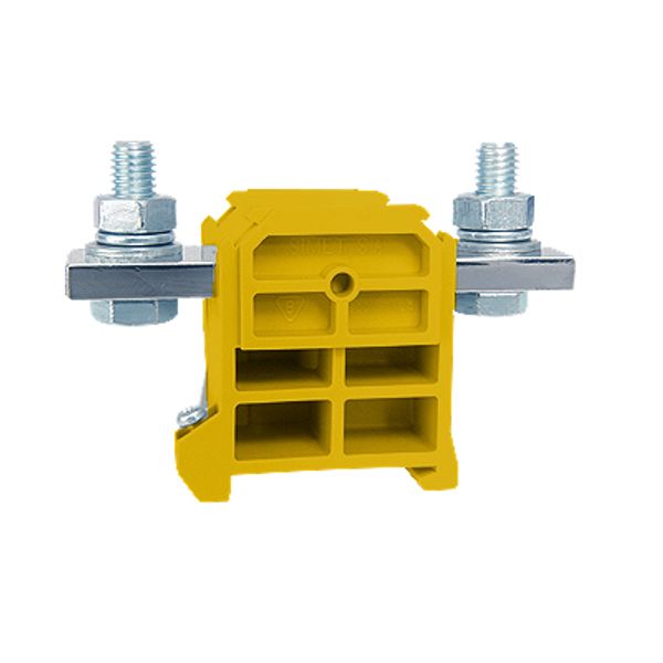 Rail-mounted screw terminal block ZSG1-240.0z yellow image 1