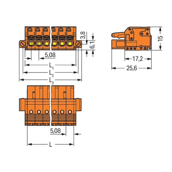 2231-314/107-000 1-conductor female connector; push-button; Push-in CAGE CLAMP® image 4