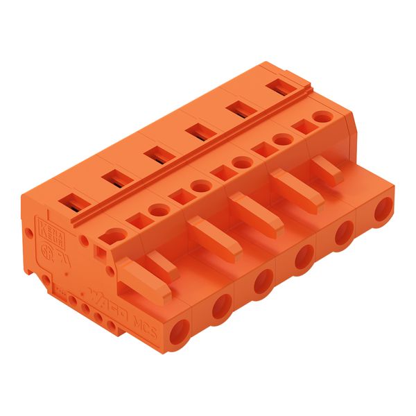 1-conductor female connector CAGE CLAMP® 2.5 mm² orange image 1