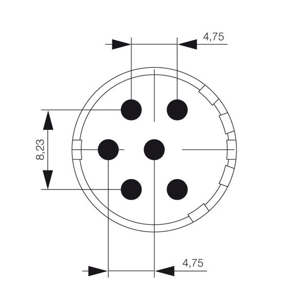 contact insert (circular connector), Solder socket, Solder cup, Solder image 1