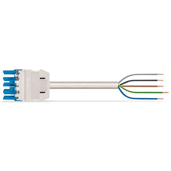 pre-assembled interconnecting cable;Eca;Socket/plug;blue image 1