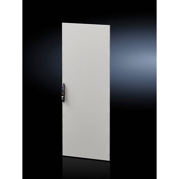 Sheet steel door, one-piece, solid for VX IT, 800x2200 mm, RAL 7035 image 4