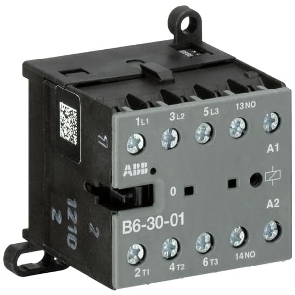 B6-30-01-37 Mini Contactor 200 V AC - 3 NO - 0 NC - Screw Terminals image 2