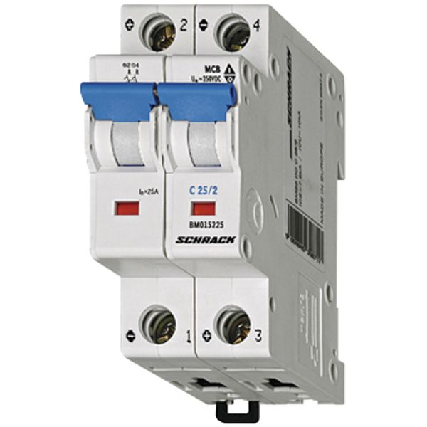 Miniature Circuit Breaker (MCB) C, 25A, 2-pole, 4.5KA image 1