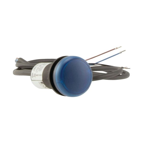 Indicator light, Flat, Cable (black) with non-terminated end, 4 pole, 3.5 m, Lens Blue, LED Blue, 24 V AC/DC image 10