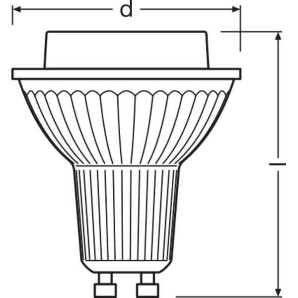 PARATHOM® PAR16 9.6W 827 GU10 image 2