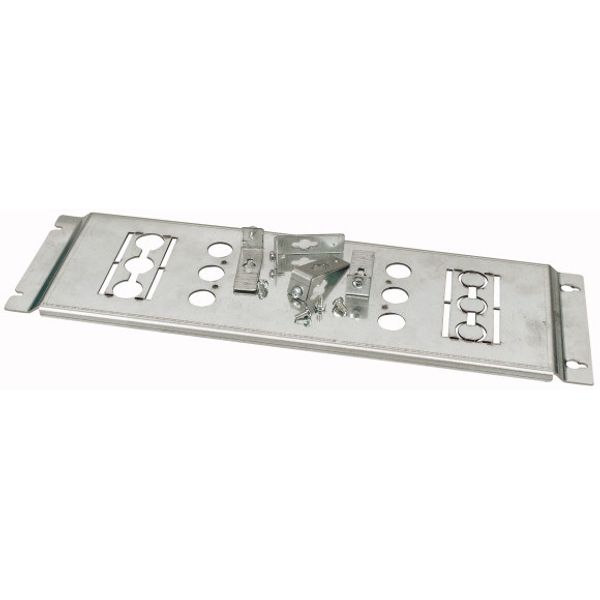 Mounting plate, +mounting kit, for NZM2, horizontal, 3p, HxW=150x600mm image 1