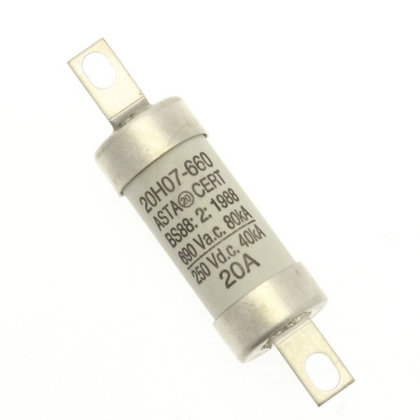 Fuse-link, low voltage, 20 A, AC 660 V, DC 250 V, BS88/A2, 22 x 82 mm, gL/gG, BS image 11