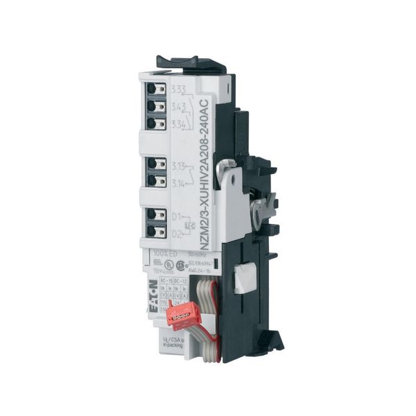 Undervoltage release for NZM2/3, configurable relays, 2NO, 1 early-make auxiliary contact, 1NO, 24AC, Push-in terminals image 12