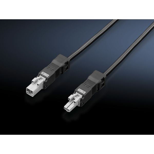 SZ Connection cable, for through-wiring, 2-pole, 24 V DC, L: 1000 mm image 2